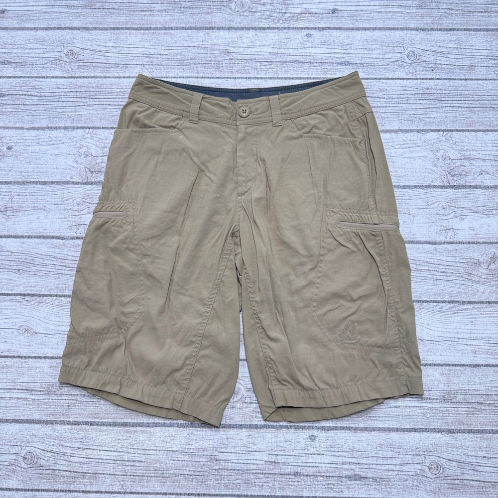 Eddie Bauer Cargo Shorts Men's 32 Brown First Ascent Hiking Technical Outdoors